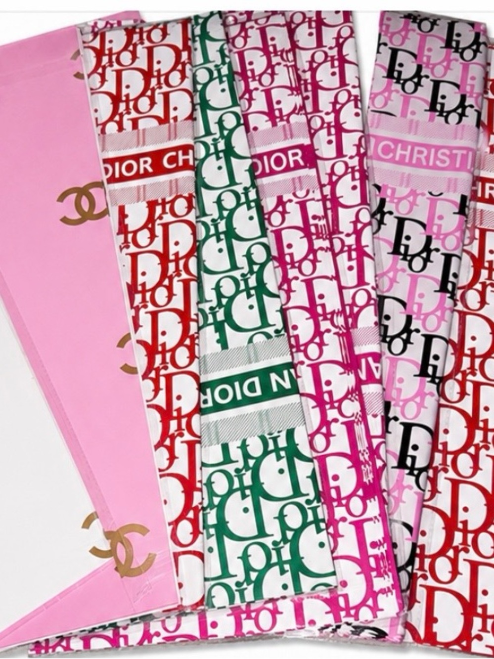 Premium Waterproof Flower Wrapping Paper - Chanel, Dior, Hermes, Gucci Inspired